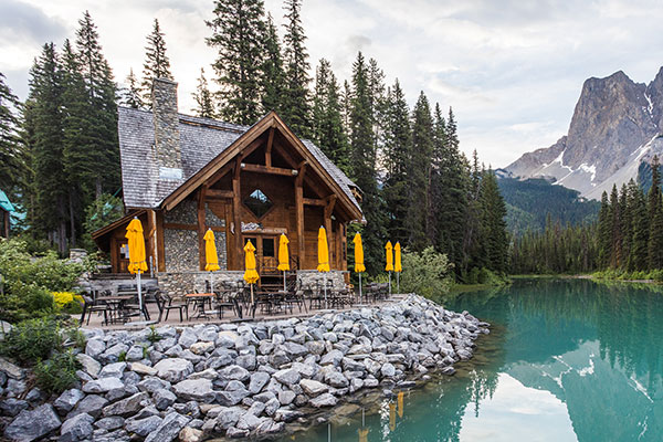 Emerald Lake Lodge Cafe in the Rocky Mountains